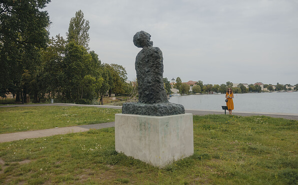 Kunst am Fluss, Foto: Julia Nimke, Lizenz: PMSG