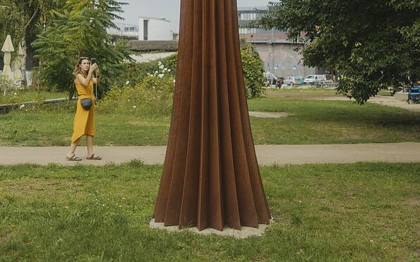 Kunst am Fluss, Foto: Julia Nimke, Lizenz: PMSG