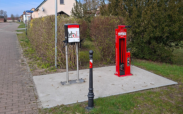 Reparatur- und Ladestation, Foto: Stadt Rathenow