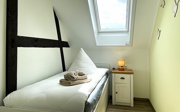 Ferienwohnung Merle - Schlafzimmer 2 (Kinderzimmer), Foto: Ulrike Haselbauer, Lizenz: Tourismusverband Lausitzer Seenland e.V.