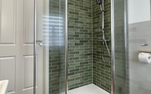 Ferienwohnung Refugium - Badezimmer, Foto: Ulrike Haselbauer, Lizenz: Tourismusverband Lausitzer Seenland e.V.