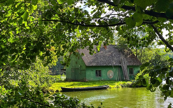 Fischerhütte am Hammersee, Foto: Constanze Mikeska, Lizenz: Seenland Oder Spree