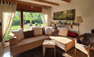 Gemütlicher Wohnbereich, Foto: Karin Komann, Lizenz: Ferienhaus Spreewaldidylle