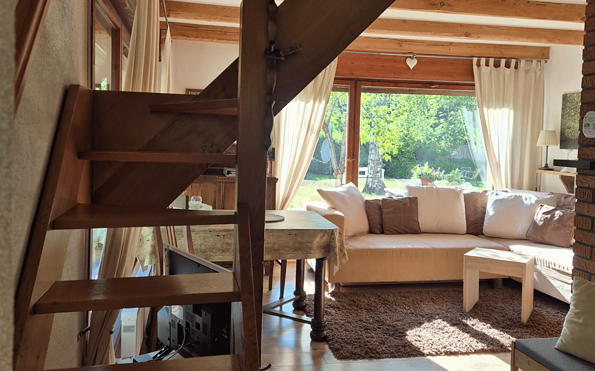 Treppe nach oben, Foto: Karin Komann, Lizenz: Ferienhaus Spreewaldidylle