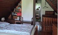 Schlafzimmer, Foto: Karin Komann, Lizenz: Ferienhaus Spreewaldidylle