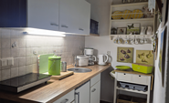 Küchenzeile, Foto: Karin Komann, Lizenz: Ferienhaus Spreewaldidylle