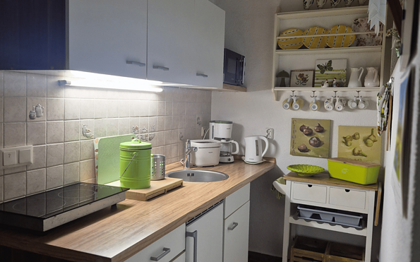 Küchenzeile, Foto: Karin Komann, Lizenz: Ferienhaus Spreewaldidylle