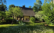 Garten mit Terasse, Foto: Karin Komann, Lizenz: Ferienhaus Spreewaldidylle