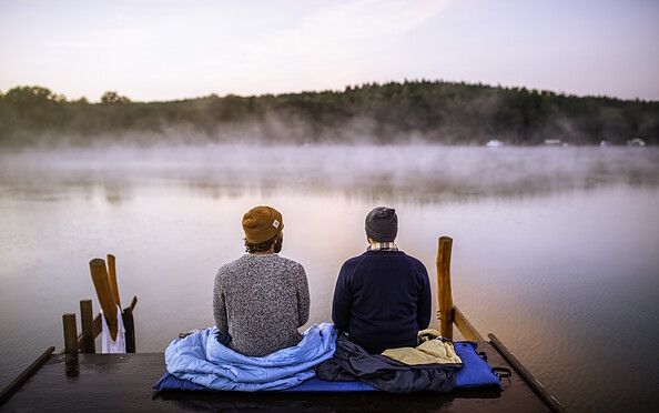 Morgenstimmung auf dem Floß, Foto: Madlen Krippendorf, Lizenz: TMB
