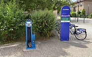 Radreparatursäule in Ferch, Potsdamer Platz, Foto: Kultur- und Tourismusamt Schwielowsee