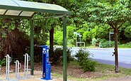 Radreparatursäule in Geltow, Baumgartenbrück, Foto: Kultur- und Tourismusamt Schwielowsee