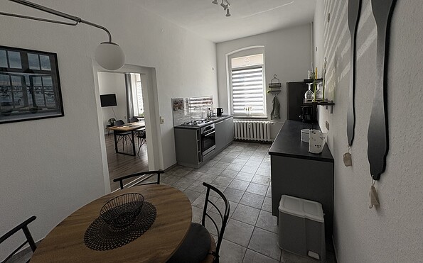 Küche, Essbereich, Foto: Ferienwohnung Gubener Neißeglück 23, Lizenz: Ferienwohnung Gubener Neißeglück 23