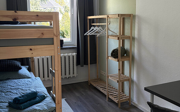 Schlafzimmer 2, Etagenbett, Foto: Ferienwohnung Gubener Neißeglück 23, Lizenz: Ferienwohnung Gubener Neißeglück 23