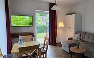 Esszimmer der Ferienwohnung im Hotel Cellino, Foto: Petra Beck, Lizenz: Tourismusverband Dahme-Seenland e.V.