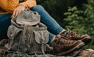 Wanderpause auf dem Paul-Gerhardt-Weg, Foto: Lena Tschuikow, Lizenz: Tourismusverband Spreewald