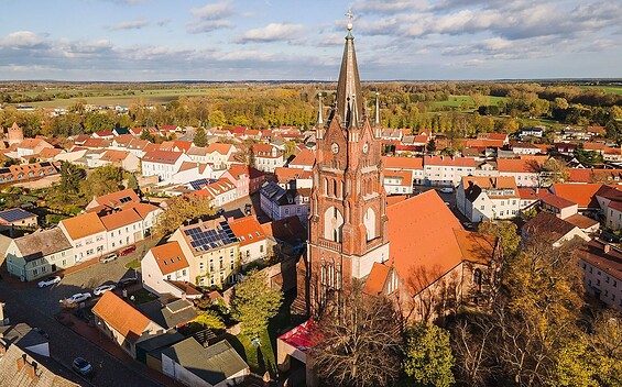 Aerial view Mittenwalde, Foto: Michael Zalewski, Lizenz: Landkreis Dahme-Spreewald