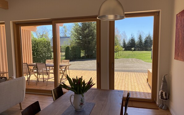 Blick auf die Terrasse, Foto: U. Häseler, Lizenz: Wirtschaftsfördergesellschaft Prignitz mbH