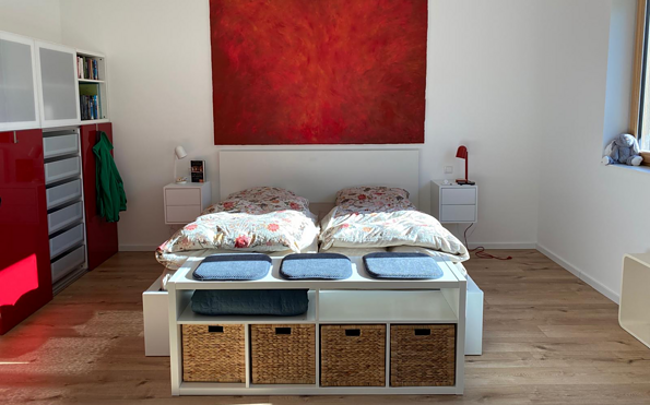 Schlafzimmer, Foto: U. Häseler, Lizenz: Wirtschaftsfördergesellschaft Prignitz mbH