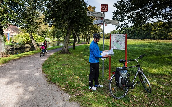 Radfahrer im Hagen, Foto: Markus Tiemann, Lizenz: Tourismusverband Prignitz e.V.