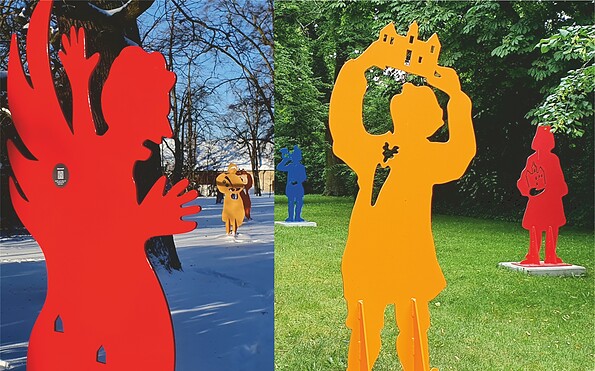Figuren im Stadtpark Elsterwerda, Foto: Uwe Schaffranietz, Lizenz: Uwe Schaffranietz