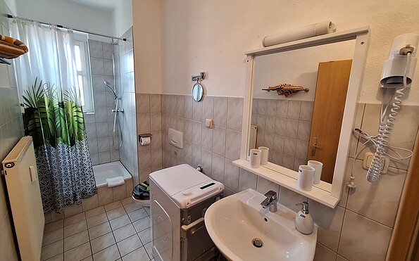 Badezimmer, Foto: Ferienwohnung MIWE Gesundheitszentrum, Lizenz: Ferienwohnung MIWE Gesundheitszentrum