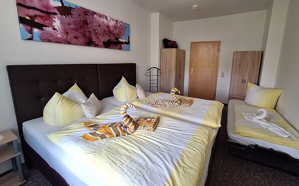 mit Zustellbett, Foto: Ferienwohnung MIWE Gesundheitszentrum, Lizenz: Ferienwohnung MIWE Gesundheitszentrum
