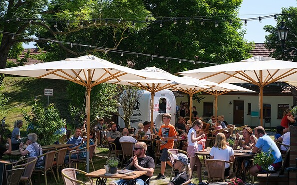 Terrasse, Foto: Svea Weiß, Lizenz: SozDia gGmbH