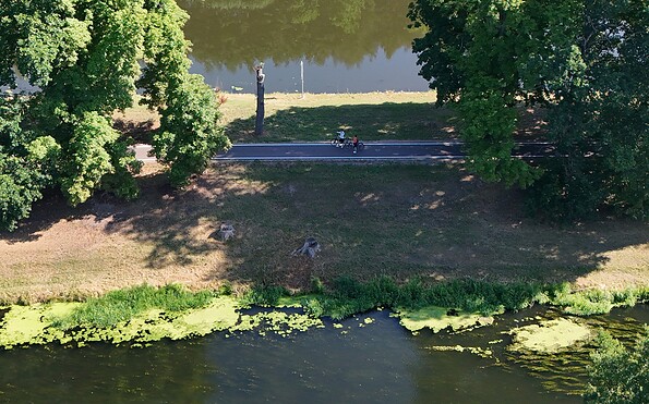 Spreeradweg zwischen Spree oder Oder-Spree-Kanal, Foto: Marie Kessler, Lizenz: Seenland Oder-Spree