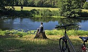 Pause an der Spree auf dem Spreeradweg, Foto: Marie Kessler, Lizenz: Seenland Oder-Spree