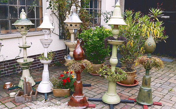 Blumensäulen für den Garten, Foto: Uwe Grasmay, Lizenz: Uwe Grasmay