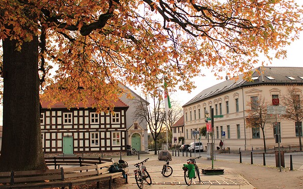 Marktplatz Biesenthal, Foto: Julia Senze, Lizenz: WITO Barnim GmbH
