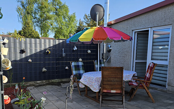 Terrasse Bungalow Familie Schlegel, Foto: Carolin Schlegel, Lizenz: Carolin Schlegel
