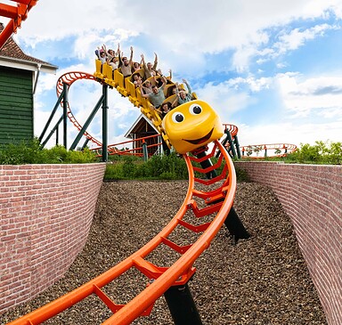Achterbahn Klompi, Foto: Holland-Park GmbH, Lizenz: Holland-Park GmbH
