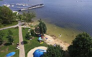 Luftbild vom Seestrand Senftenberg am Senftenberger See, Foto: Zweckverband Lausitzer Seenland Brandenburg, Lizenz: Zweckverband Lausitzer Seenland Brandenburg
