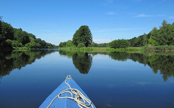Kanu auf dem Glubigsee, Foto: Seenland Oder-Spree
