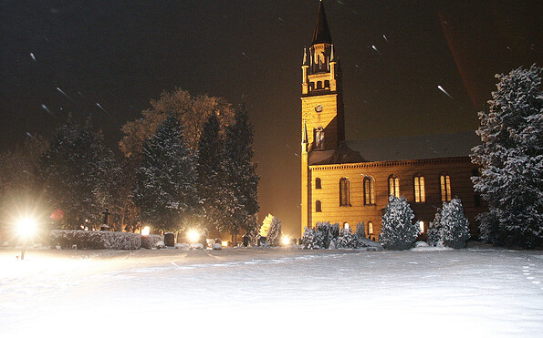 Langen Kirche Winter, Foto: Gemeinde Fehrbellin, Lizenz: Gemeinde Fehrbellin