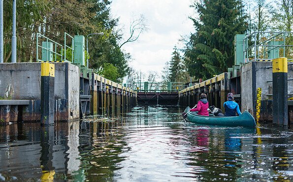 Schleuse Hakenberg, Foto: Lukas Freitag, Lizenz: Gemeinde Fehrbellin