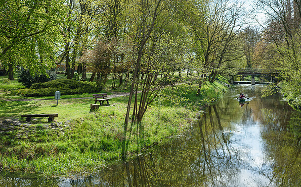 Wehr Fehrbellin am Rathaus mit Blick auf Stadtpark, Foto: Lukas Freitag, Lizenz: Gemeinde Fehrbellin