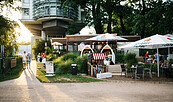 Freiluftbar Zeppelin vom Kongresshotel Potsdam, Foto: Steven Ritzer, Lizenz: Kongresshotel Potsdam