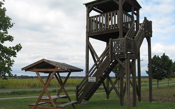 Aussichtsturm Friedersdorf, Foto: Amt Elsterland, Lizenz: Amt Elsterland