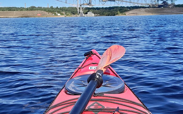 Kajak von KAYAKOMAT auf dem Bergeider See, Foto: Christoph Büttner, Lizenz: Christoph Büttner