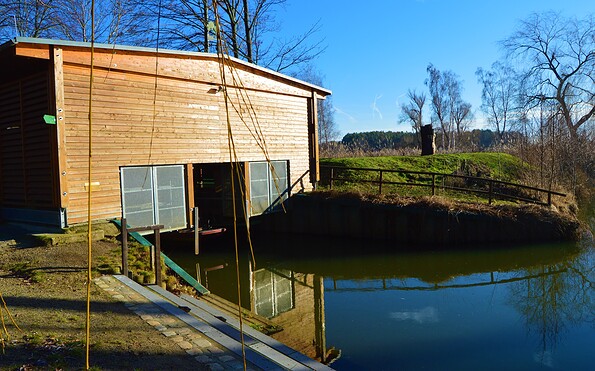 Wahrenbrücker Bootshaus, Foto: Tina Rosenthal, Lizenz: Tina Rosenthal