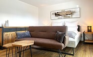 ‘Zum Steiger’, living and sleeping area, Foto: Ulrike Haselbauer, Lizenz: Tourismusverband Lausitzer Seenland e.V.