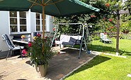 Sitzbereich auf der Terrasse, Foto: Ulrike Haselbauer, Lizenz: Tourismusverband Lausitzer Seenland e.V.