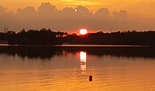 Sonnenuntergang am Waldbad Zeischa, Foto: Heiko Lorenz, Lizenz: Heiko Lorenz
