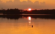 Sonnenuntergang am Waldbad Zeischa, Foto: Heiko Lorenz, Lizenz: Heiko Lorenz