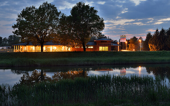 Restaurant BlauHaus - Außenansicht, Foto: ElsterWerk, Lizenz: ElsterWerk