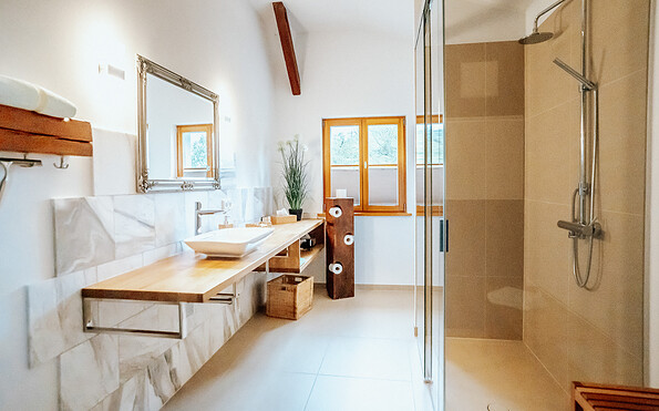 Ferienwohnung Flussnixe - Bathroom, Foto: Frau Ahner, Lizenz: Galand Service GmbH