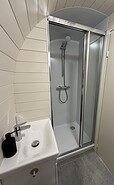 Dusche im IGLU, Foto: A. Zado, Lizenz: elbwaerts.455 Wittenberge