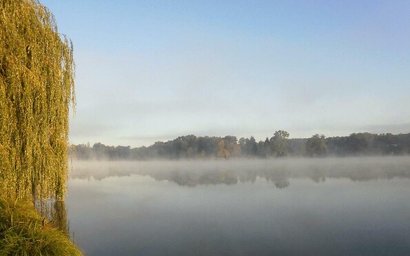 Nebel über dem Zemminsee, Foto: G. E s p i c h, Lizenz: Ferienwohnhaus Drei am Zemminsee